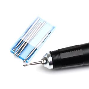 HSS Jewelry Tools Perfectly Shaped Gemstone Bezel Drill File Bur Engraving Machine Mandrel Equipped