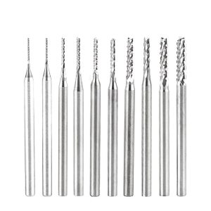 Tungsten Carbide Gold Smith Jewelry Making Tool Steel Rotary File 2.35mm Handle 0.5mm Kit Tools Twist Burs